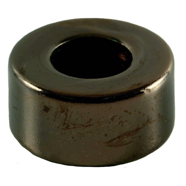 Midwest Fastener Round Spacer, Black Chrome Steel, 3/8 in Overall Lg, 3/8 in Inside Dia, 4 PK 34083 - main